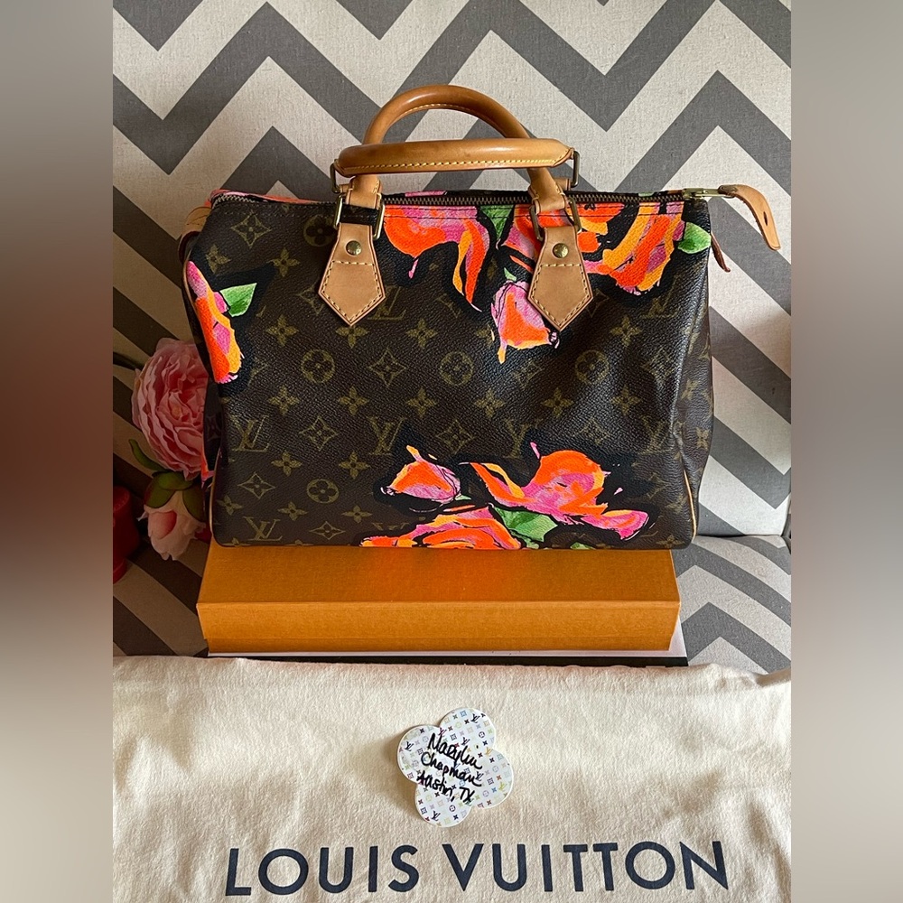 Authentic Louis Vuitton Sprouse Roses Limited Edition Speedy 30